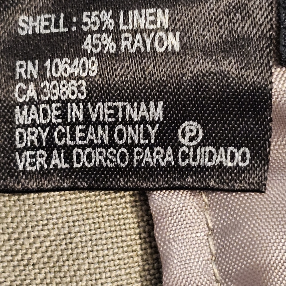 Alex Marie linen/Rayon blend Bermuda pants Size 4 - Picture 5 of 9